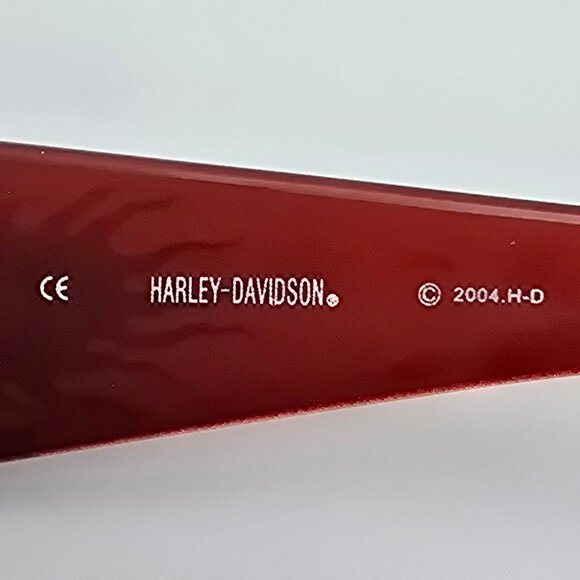 Harley Davidson HDS 5001 BU-3 Gloss Red Frame Grey Lens Sunglasses w/ Case 63mm - Picture 10 of 16